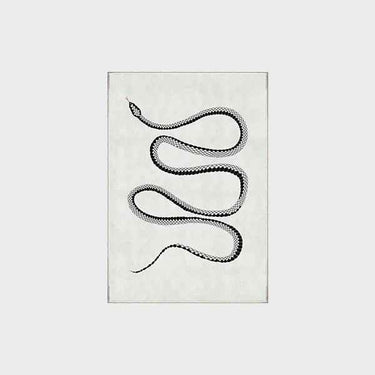 Tapis Serpent Blanc